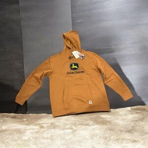 New with tags, John Deere Men's Rare Tan Hoodie